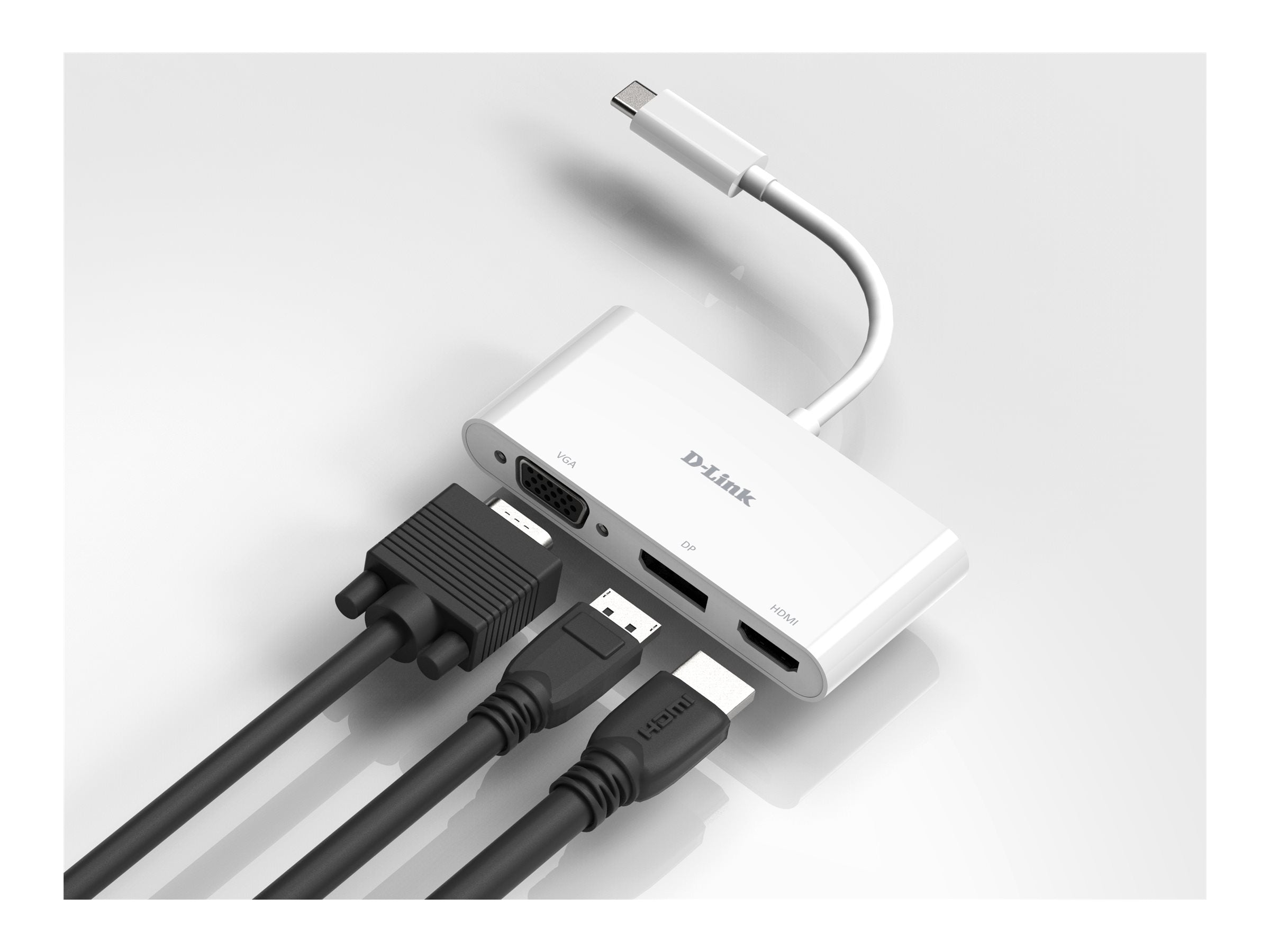 D-LINK USB-C 3-en-1 Adapter