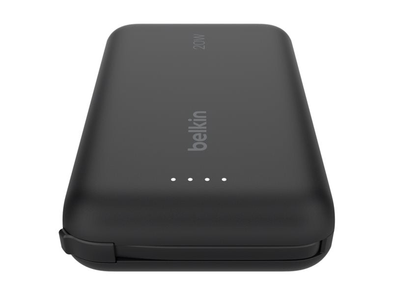 BELKIN 10k PD20w Integrated USB-C Cable Power Bank Black