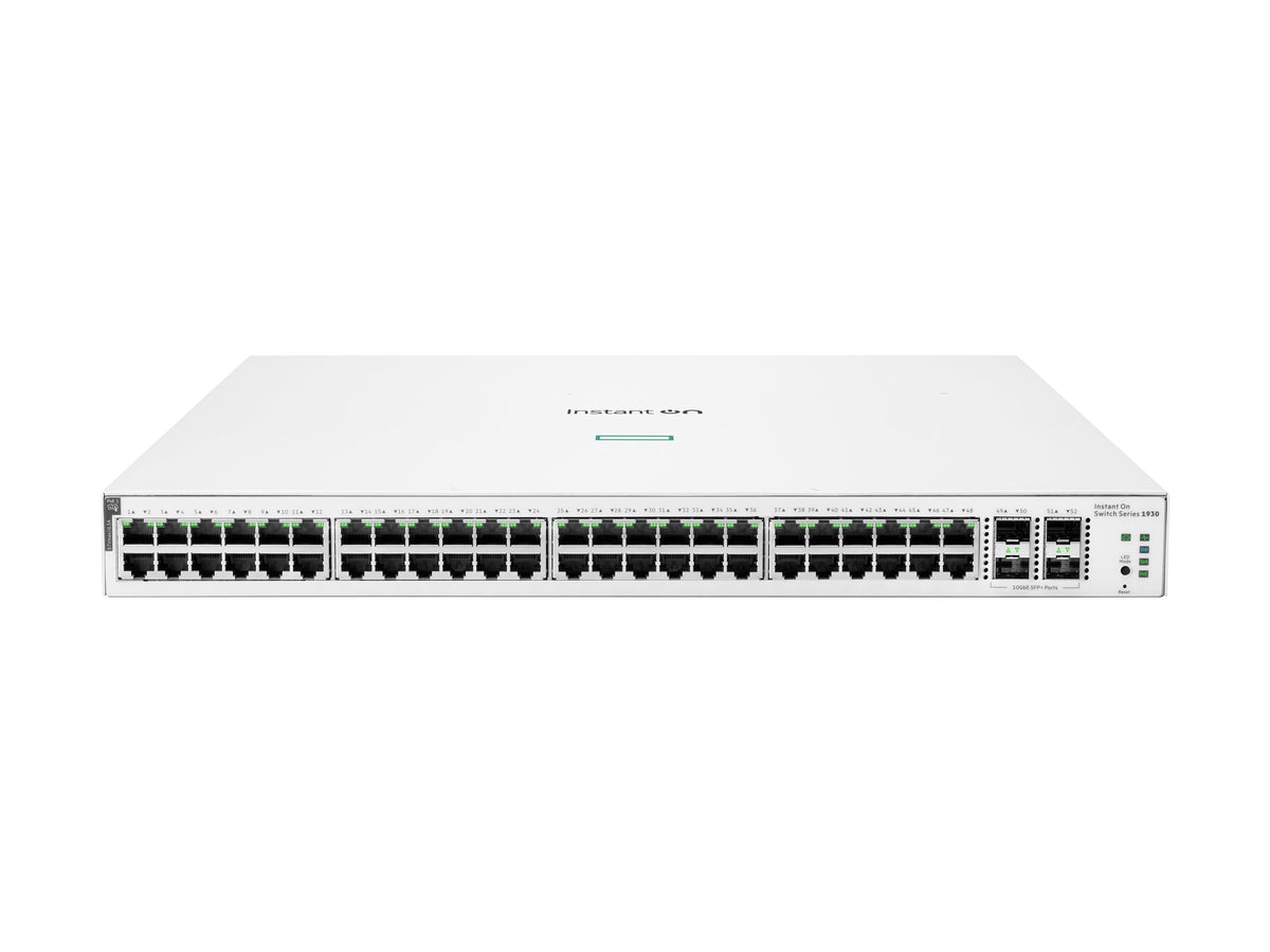 HPE Networking Instant On 1930 48G Class4 PoE 4SFP/SFP+ 370W Switch Commutateur C3 Géré 48 x 10/100/1000 PoE