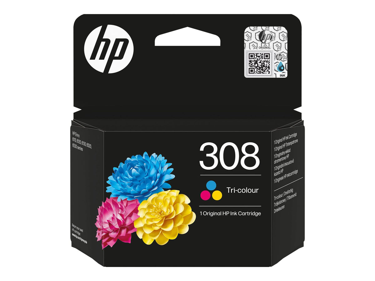 HP 308 Tri-Color Original Ink Cartridge