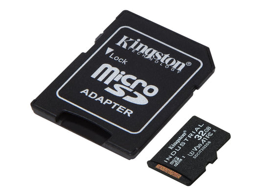 KINGSTON 32Go microSDHC Industrial C10 A1 pSLC Card + SD Adapter