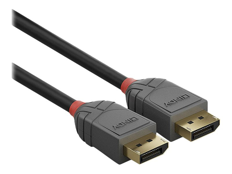 LINDY 10m DisplayPort 1.2 Cable Anthra Line DP Male to Male