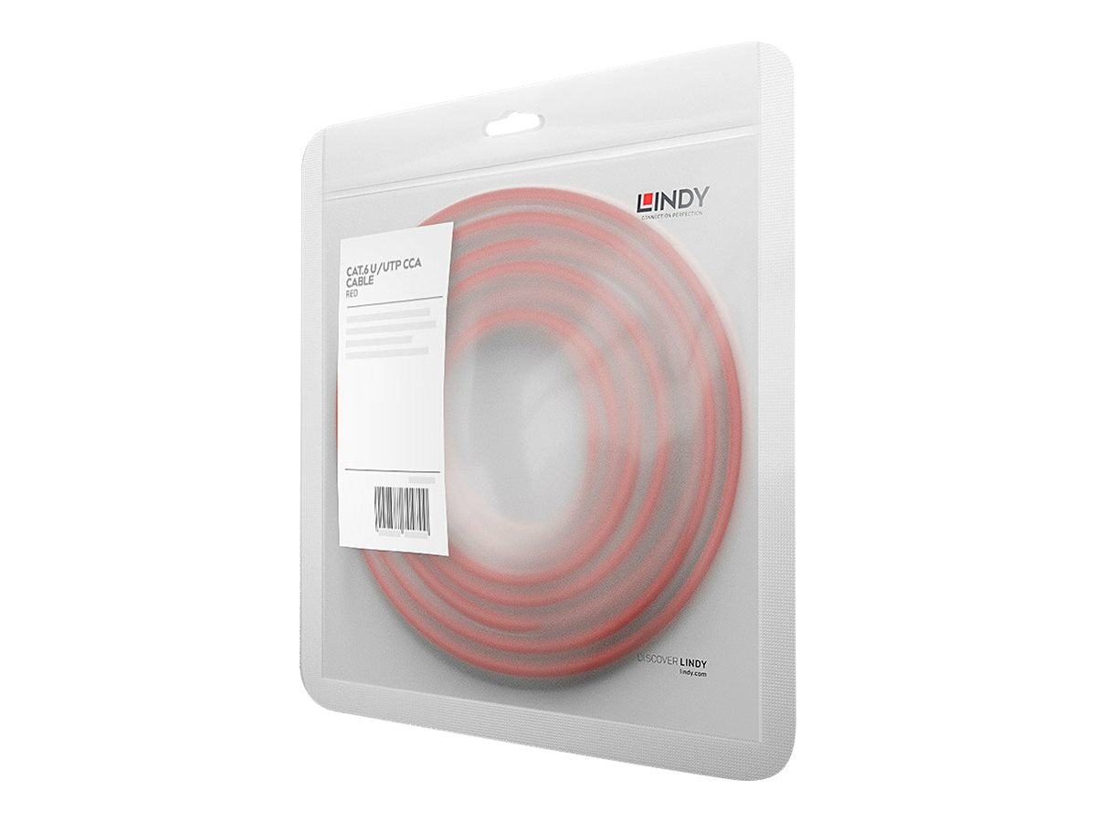 LINDY Basic Cat.6 U/UTP Cable Red 5m