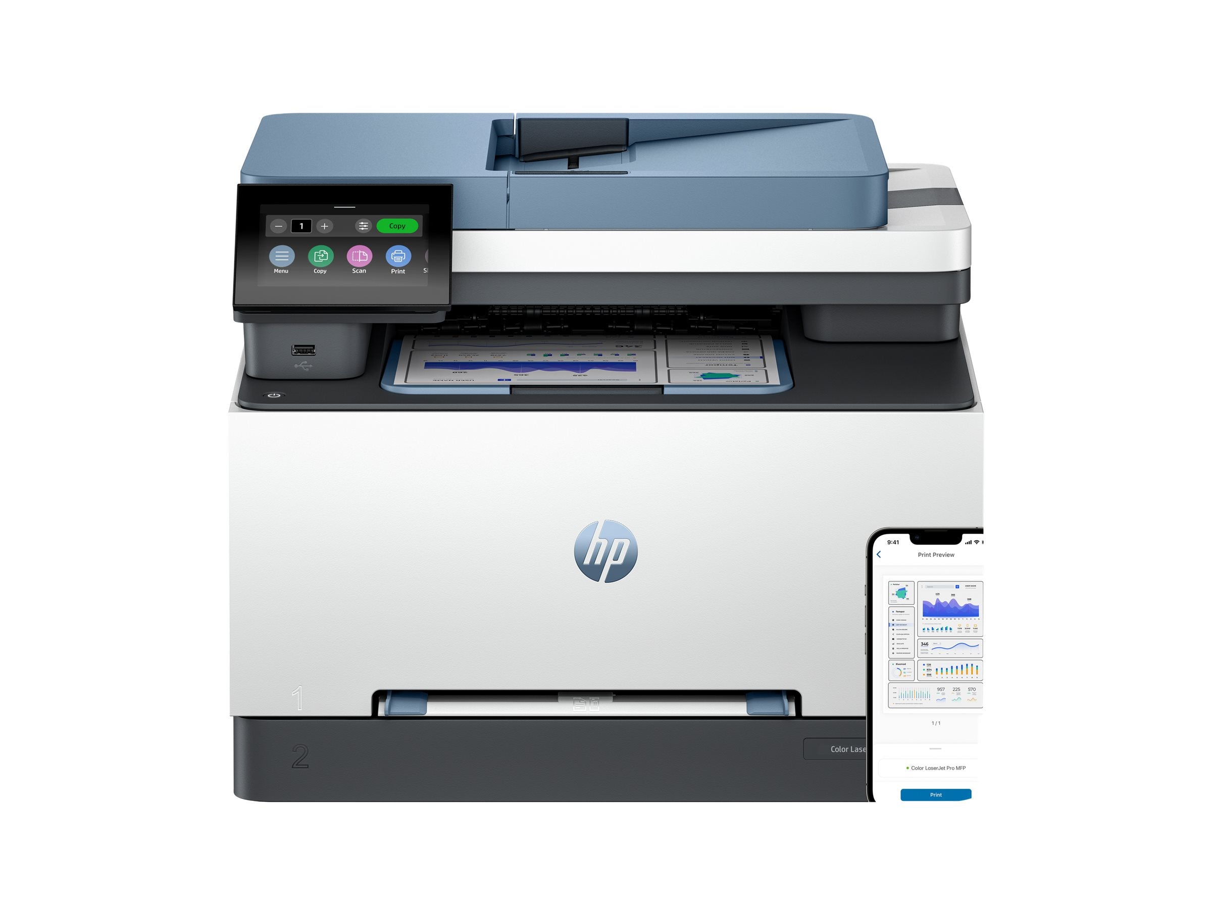 HP Color LaserJet Pro MFP 3302fdw Multifunction printer 216x356mm A4 25ppm 250 Sheets LAN USB 2.0 Wi-Fi