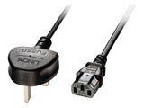 LINDY 2m IEC mains lead UK