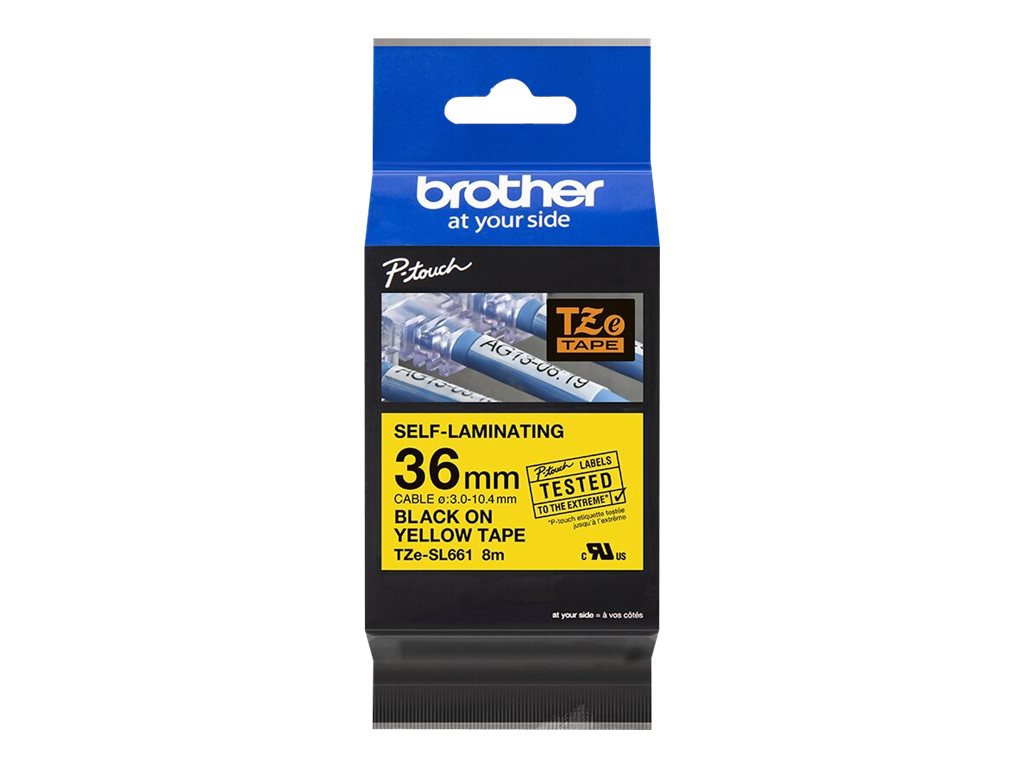 BROTHER TZeSL661 tape Black on Yellow 36mm
