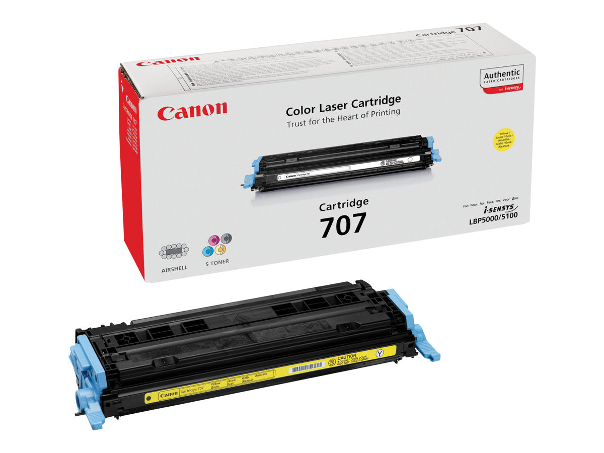 CANON 707 cartouche de toner jaune capacite standard 2.000 pages pack de 1