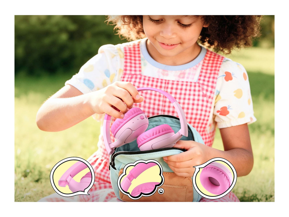 BELKIN SoundForm Mini 2 Kids Wireless On-Ear Headphones Pink