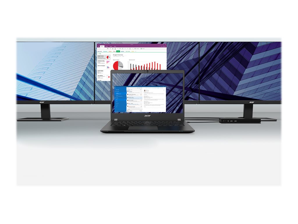ACER USB Type-C Dockingstation III 85W charging Rear 2xDP 1.4++ HDMI 2.0 RJ45 2xUSB 3.1 Gen2 Front 2xUSB 3.1 1xType-C 3.5mm Audio