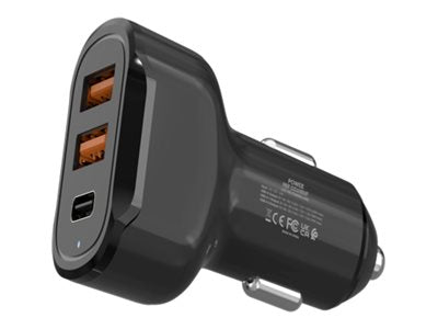 URBAN FACTORY POWEE CHARGEUR DE VOITURE 30W AVEC 2 USB-A ET 1 USB-C