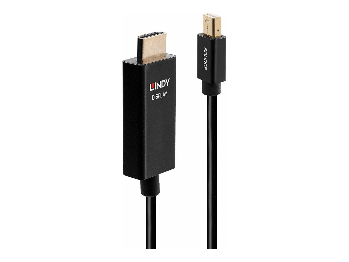 LINDY 3m Active Mini DisplayPort to HDMI Adapter Cable with HDR
