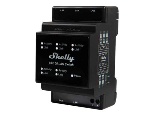 SHELLY LAN Switch DIN Rail Ethernet Expansion Network Switch