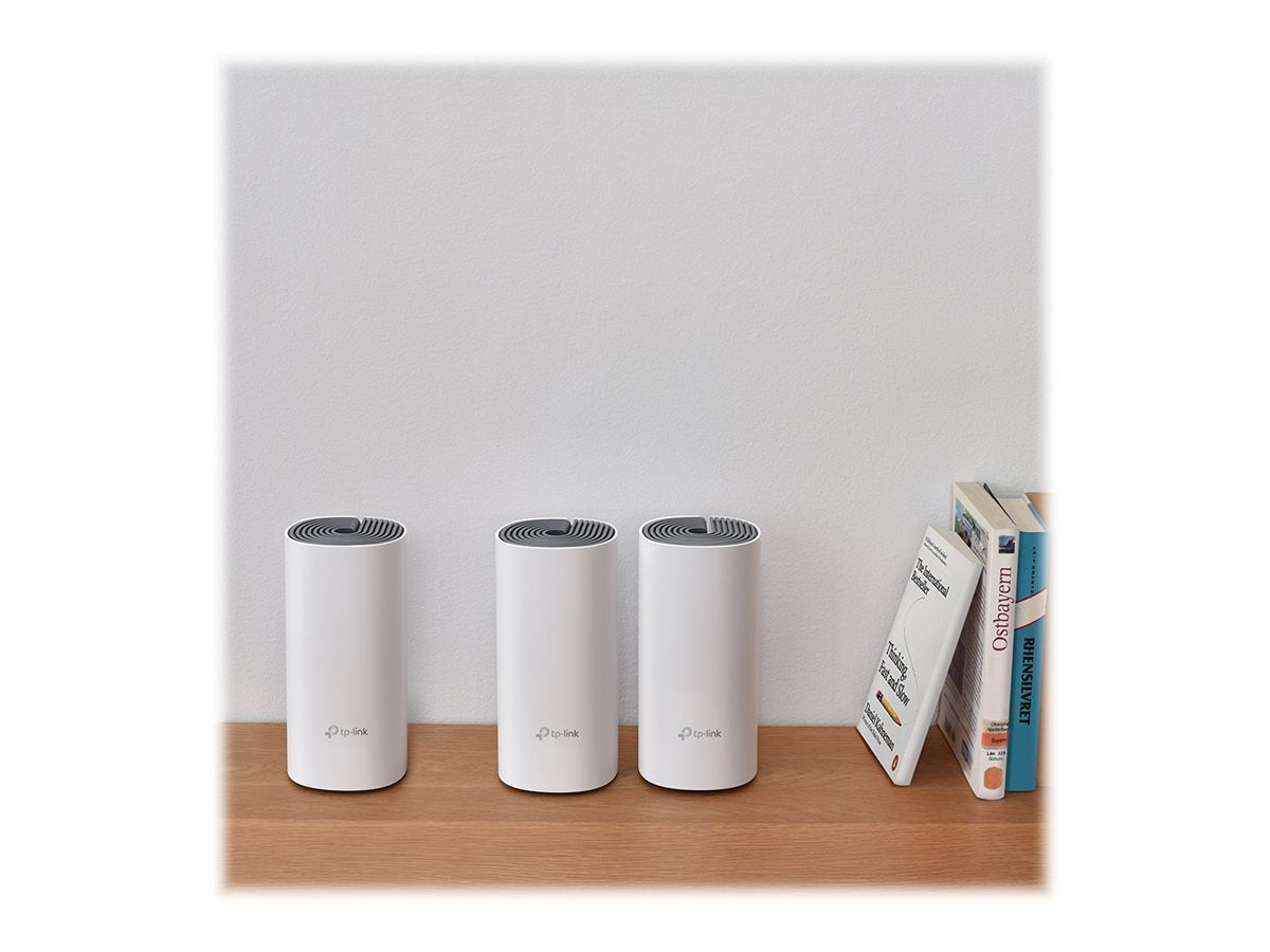 TP-LINK AC1200 Whole-Home Mesh Wi-Fi System Qualcomm CPU 867Mops at 5GHz+300Mops at 2.4GHz 2 10/100Mops Ports 2 internal antennas