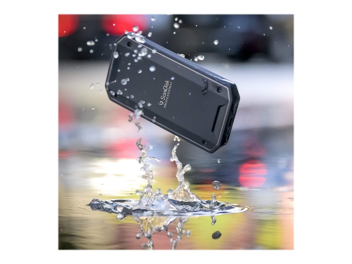 SANDISK Professional Pro G 40 Ultra Rugged 2To SSD upto 2700Mo/s R 1900Mo/s W IP68 4000Lbs Crush Resistance 5Y Warranty