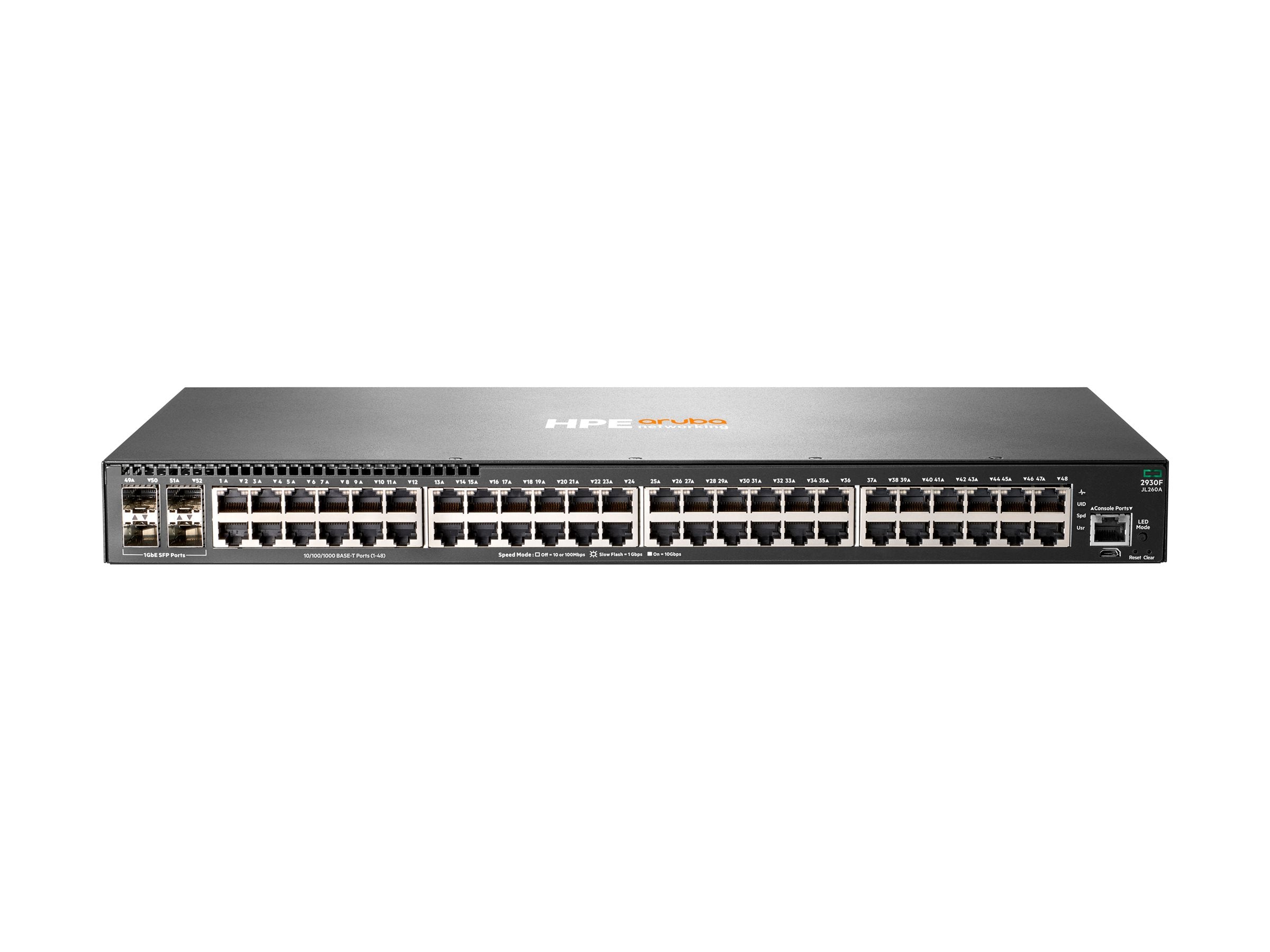 HPE Aruba 2930F Switch 48G 4SFP Europe English