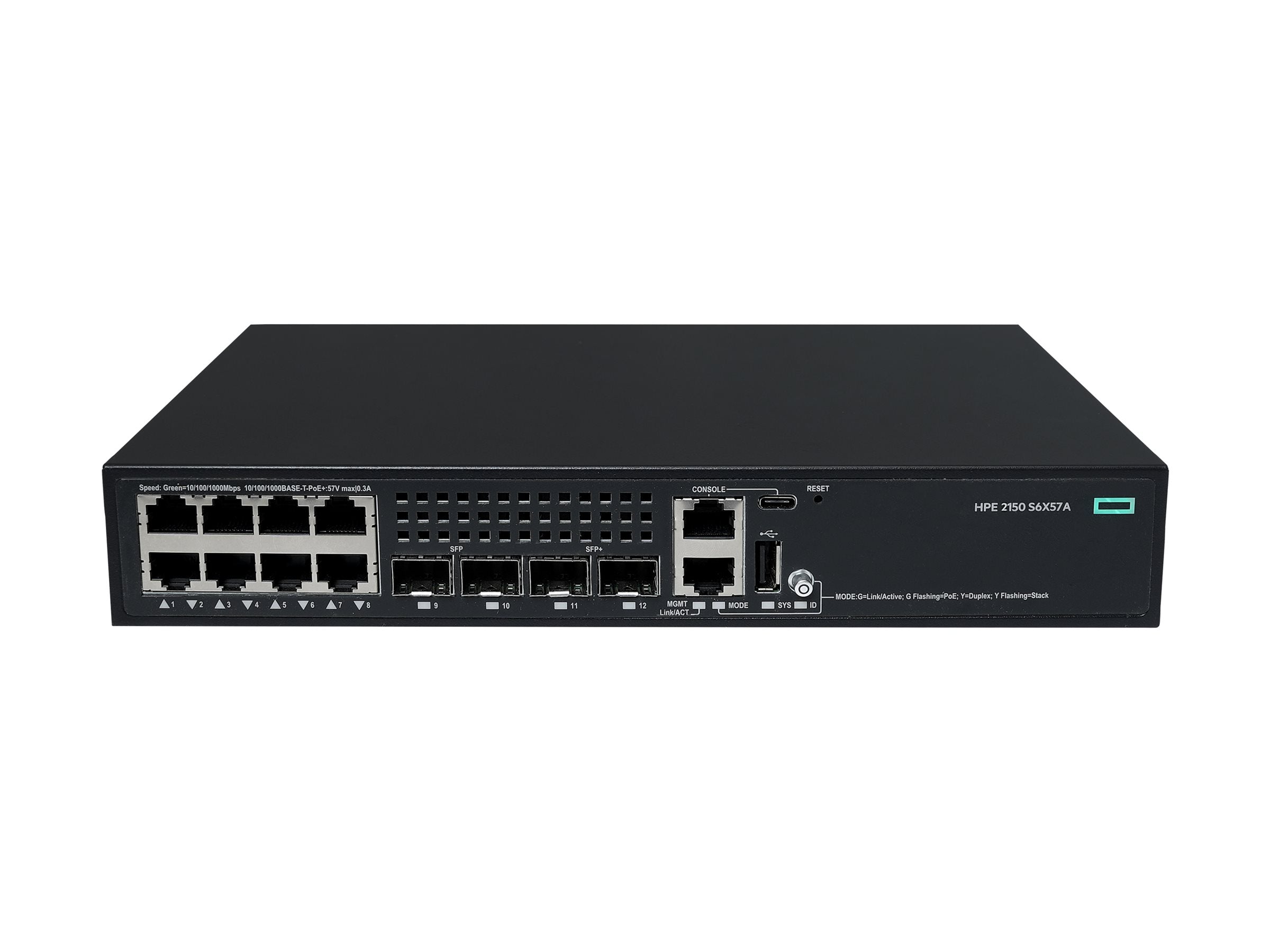 HPE Networking CW 2150 8p 10M/100M/1G PoE+ 2p SFP 1G 2p SFP+ 1G/10G 125W Switch EU en