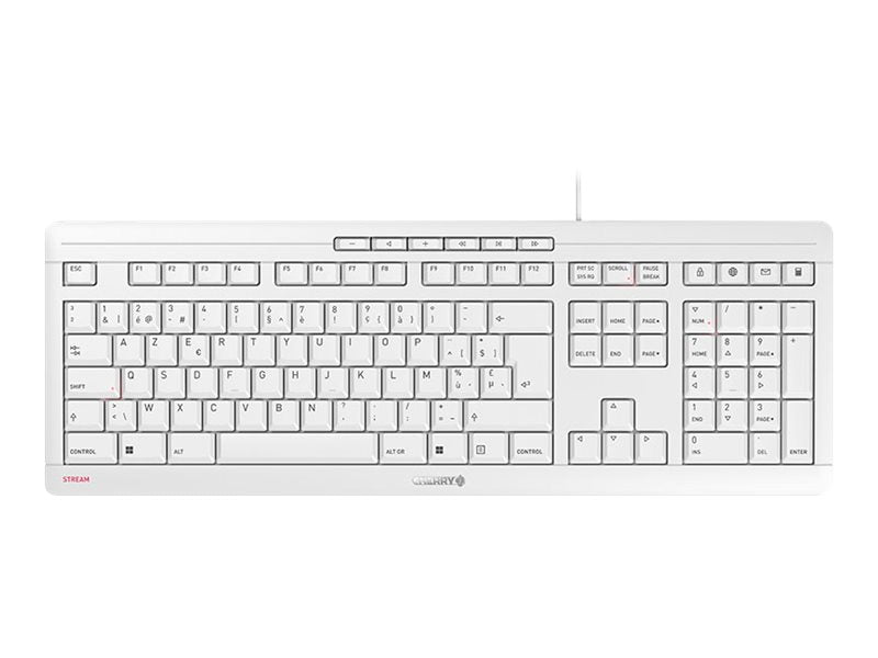 CHERRY STREAM KEYBOARD grey (BE)