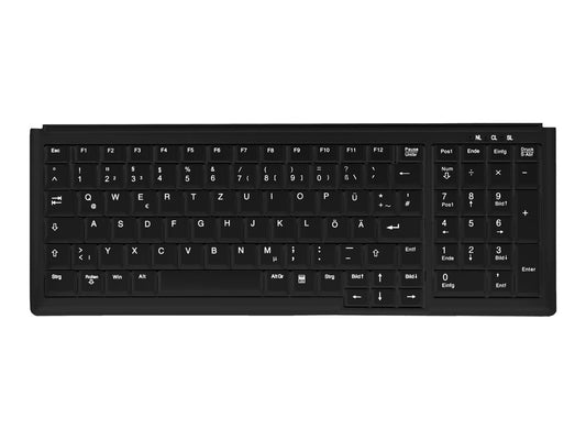 CHERRY Industry 4.0 Compact Notebook Style Keyboard with NumPad PS2 Black (FR)