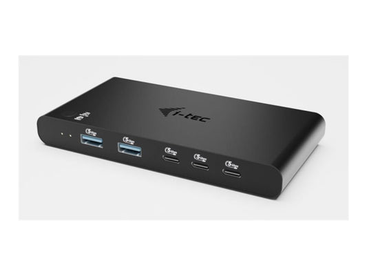 I-TEC KVM Docking Station HDMI for 2 hosts 1x HDMI 3xUSB-C 3.2 Gen1 2x USB-A 3.2 Gen 1 1x 3.5mm Audio/Mic Power Delivery 2x 100W
