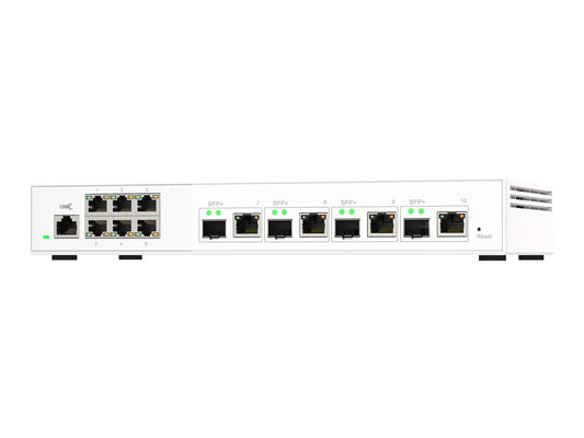 QNAP QSW-M2106-4C 6 port 2.5Gbps 4 port 10Gbps SFP+/ NBASE-T Combo web managed switch