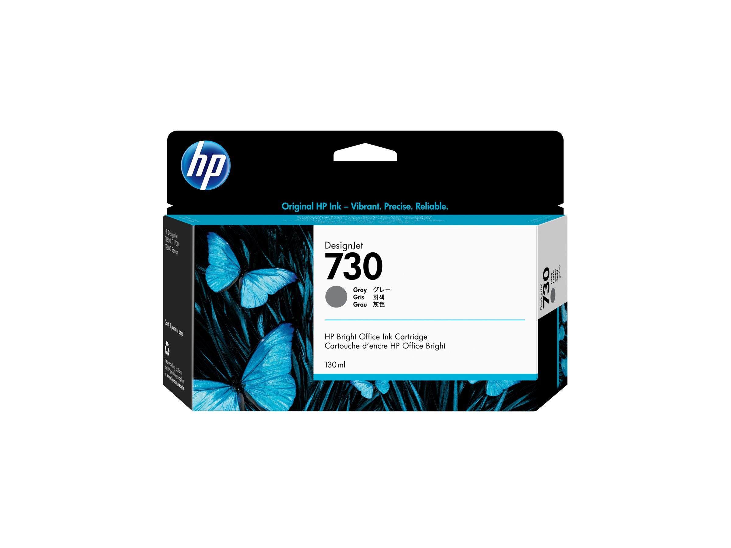 HP 730 130 ml Gray Ink Cartridge