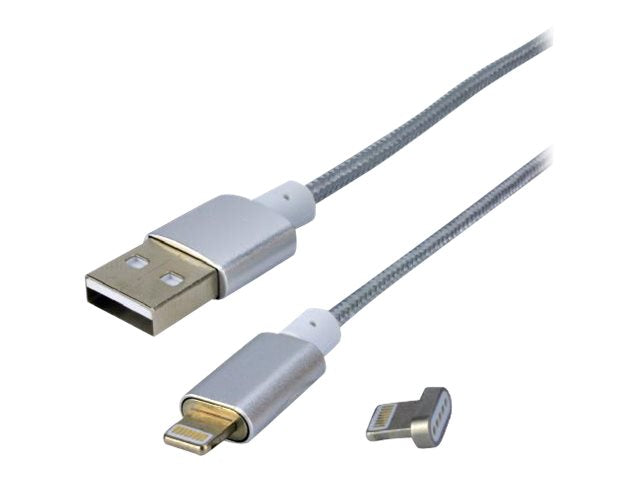 MCL Câble lightning 2 embouts magnétiques -1m
