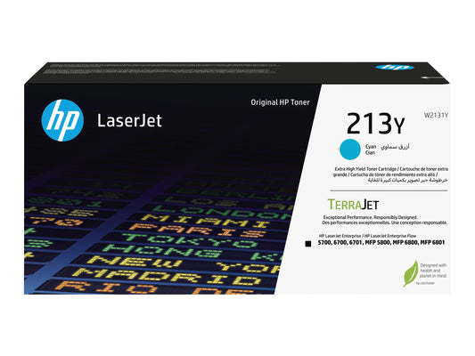 HP 213Y Cyan Original LaserJet Toner Cartridge