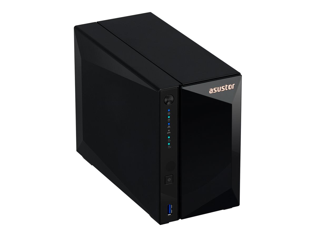 ASUSTOR DRIVESTOR 2 PRO - AS3302T v2 - NAS 2 baies - Realtek RTD1619B Quad-Core - 2Go DDR4 - 2.5GbE - Tour - Garantie 3 ans