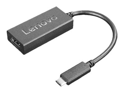 LENOVO - Adaptateur vidéo - 24 pin USB-C mâle pour HDMI femelle - 24 cm - noir - support pour 4K60Hz (3840 x 2160)