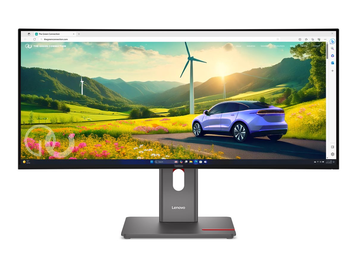 LENOVO ThinkVision P34WD-40 LED Écran curved 34p 3440x1440 120Hz IPS 350cd/m2 2000:1 HDR10 4ms HDMI DisplayPort USB-C Dock 140W