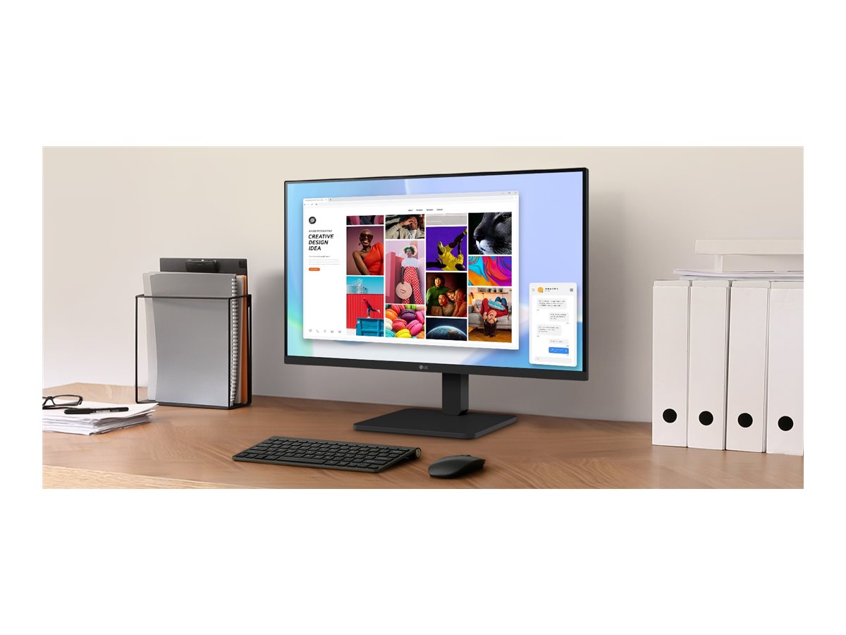 LG 27BA560-B - Écran LED - 27" - 1920 x 1080 Full HD (1080p) @ 100 Hz - IPS - 250 cd/m² - 1300:1 - 5 ms - HDMI, VG DP - HP