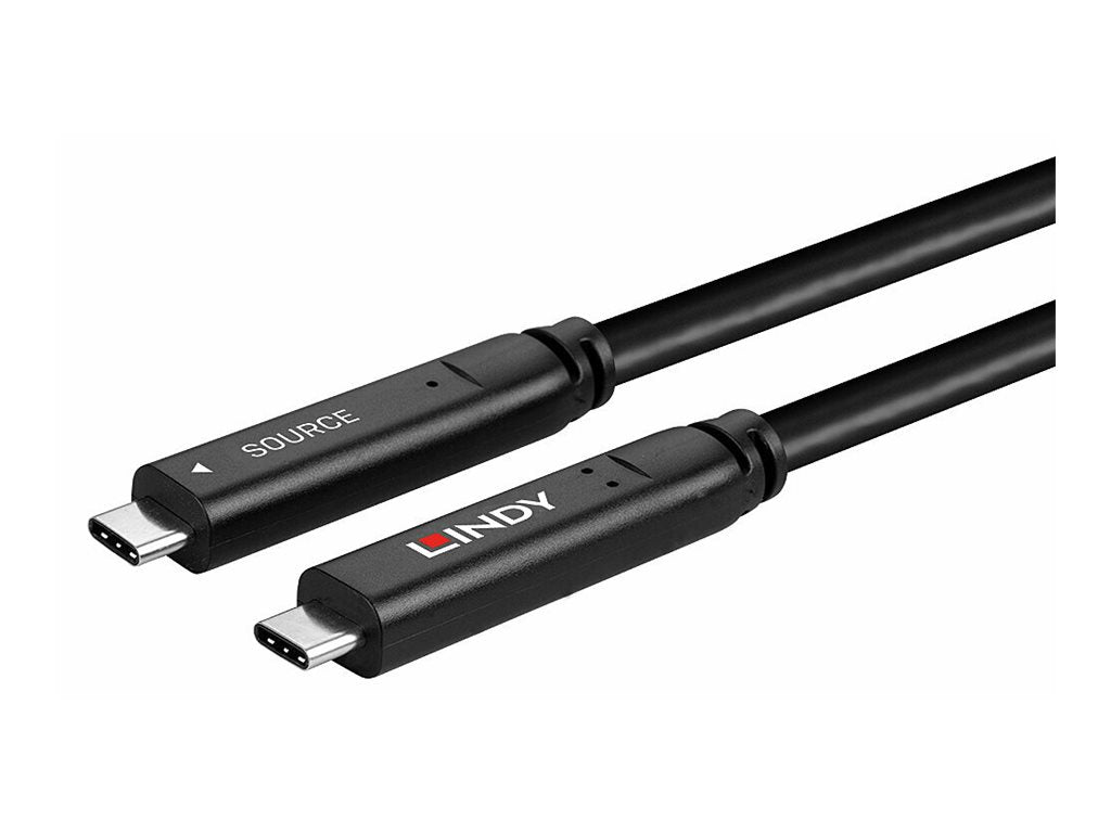 LINDY 15m USB 3.2 Gen 2 and DP 1.4 Type C Hybrid Cable