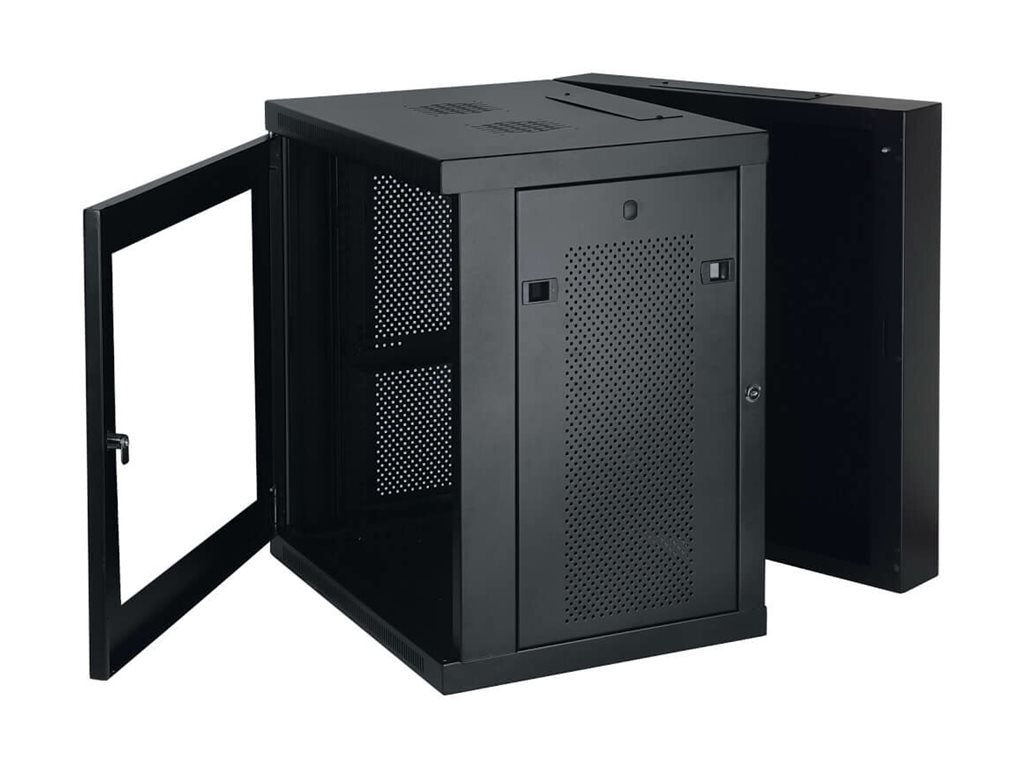 EATON TRIPPLITE 12U Wall Mount Rack Enclosure Server Cabinet Hinged Swinging Acrylic Window Rack cabinet wall mountable BK 12U 19