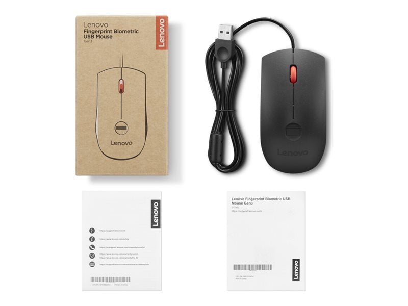 LENOVO Fingerprint Biometric USB Mouse Gen3
