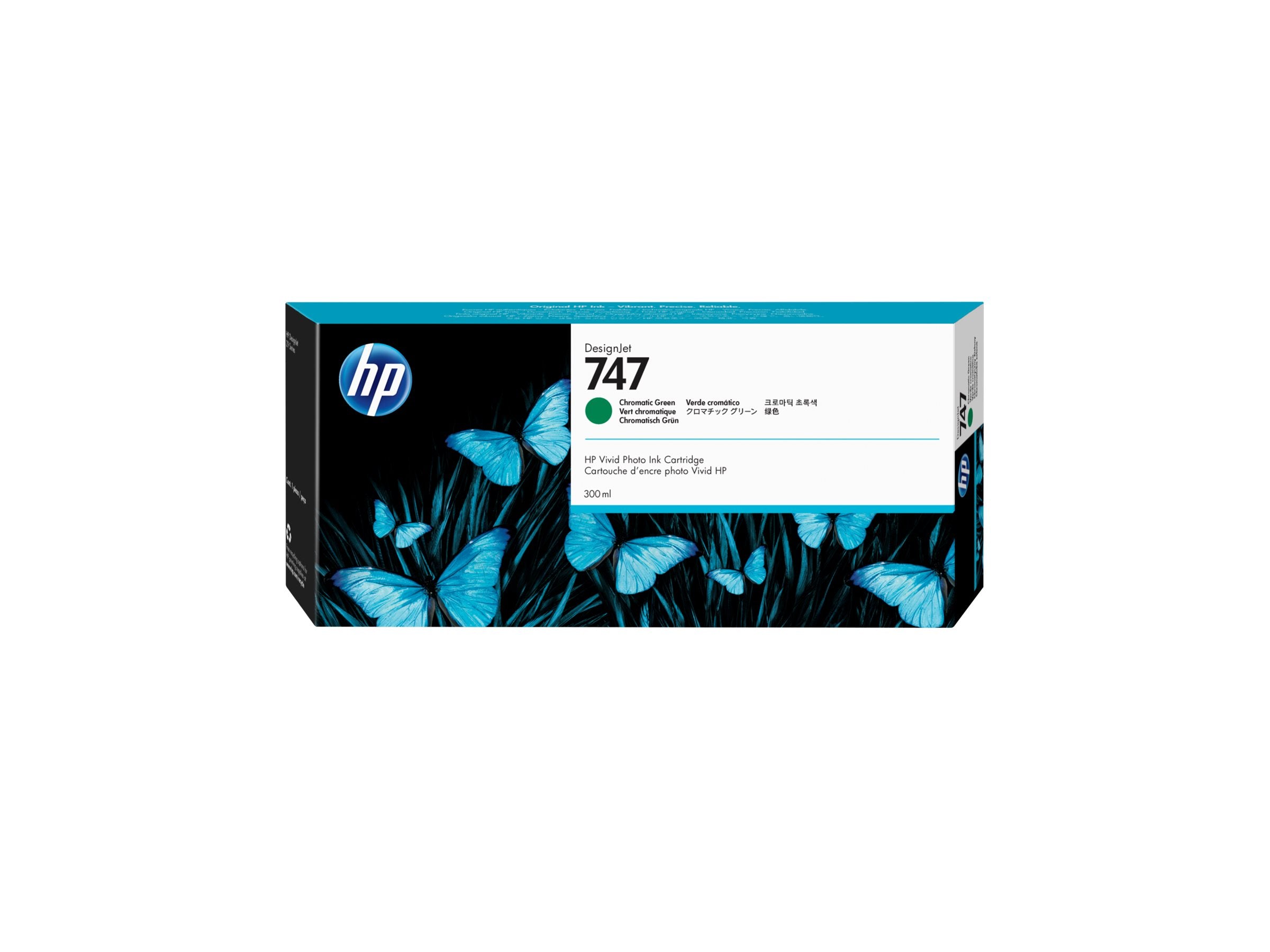 HP 747 300-ml Chromatic Green Ink Cartridge