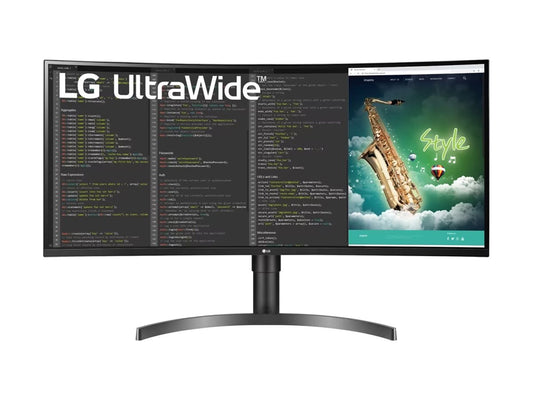 LG 35WN75CP-B 35" Écran LED - incurvé - 35" - 3440 x 1440 UWQHD @100Hz - VA - 300 cd/m² - 2500:1 - HDR10 - 5 ms 2xHDMI, DP, USB-C,HP