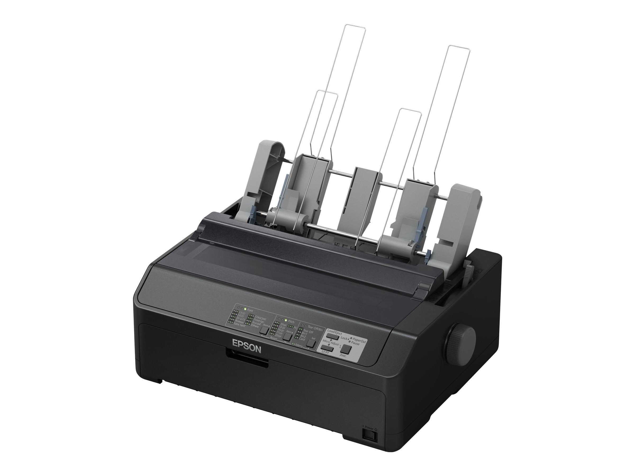EPSON LQ 590IIN Printer Mono B/W dot-matrix Roll 21.6cm JIS B4 254mm width 360x180dpi 24 pin parallel USB 2.0 LAN serial