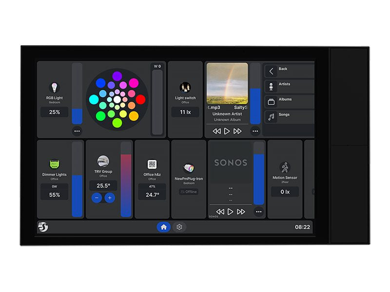 SHELLY Wall Display XL Black WLAN Wall Control Display