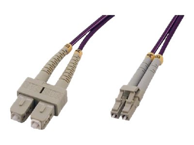 MCL SC/LC Multimode duplex 50/125 OM4 optical fiber - 0.5m
