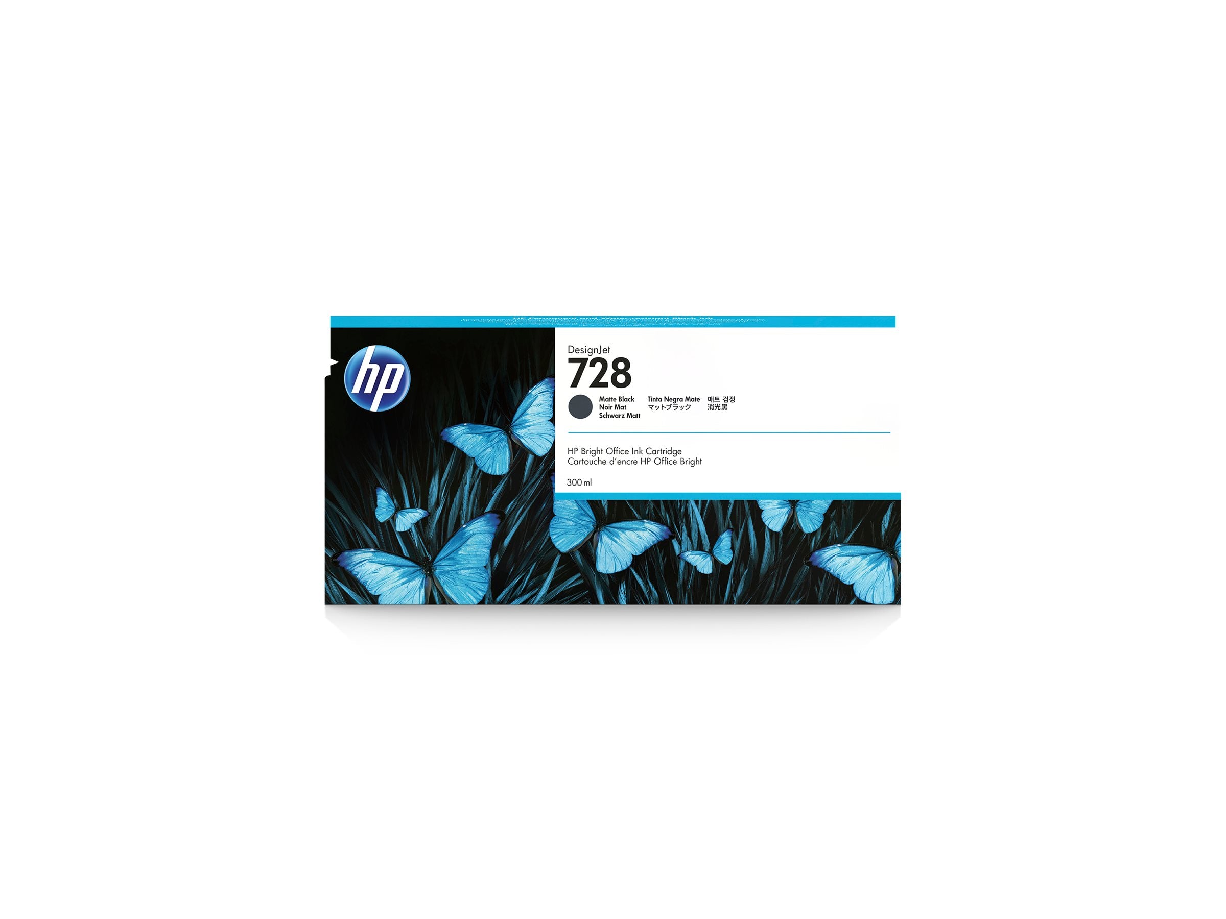 HP 728 original 300-ml Matte Black Ink cartridge F9J68A