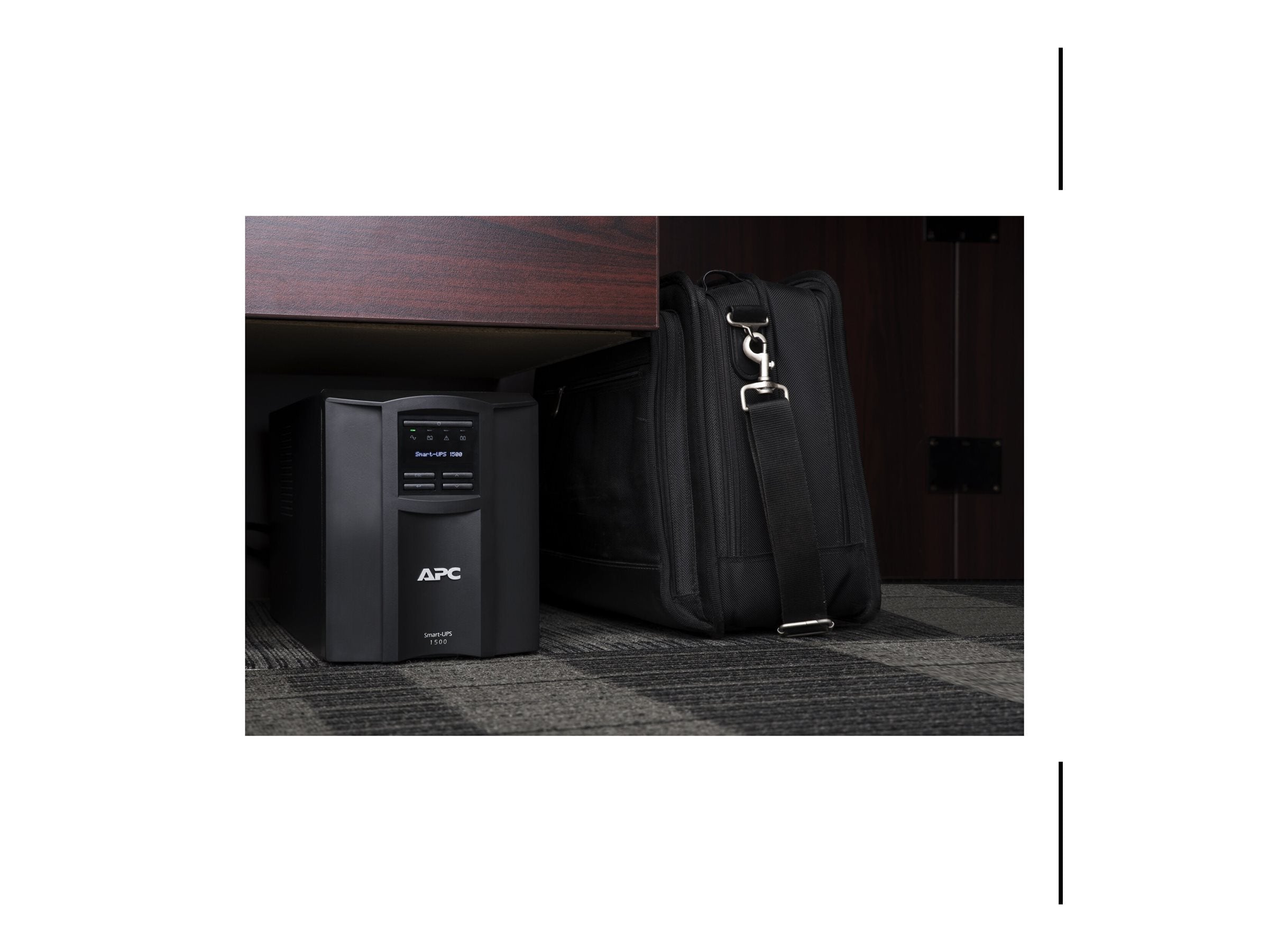 APC Smart-UPS SMT1500IC UPS AC 220/230/240V 1000Watt 1500VA RS-232 USB output connectors 8 Black with APC SmartConnect