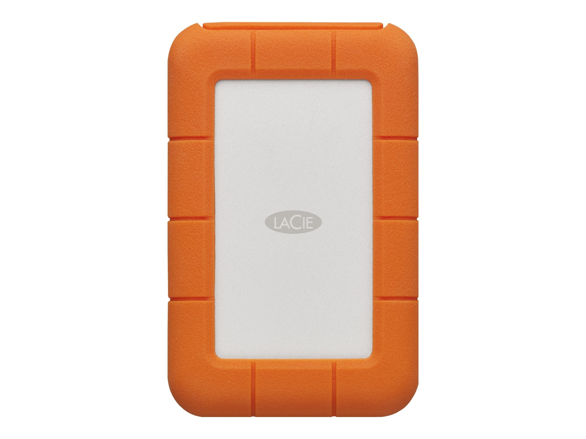 LACIE RUGGED 1To USB-C USB3.0 rÃ©sistant aux chutes. compressements et Ã  la pluie. utilisation tout terrain. orange