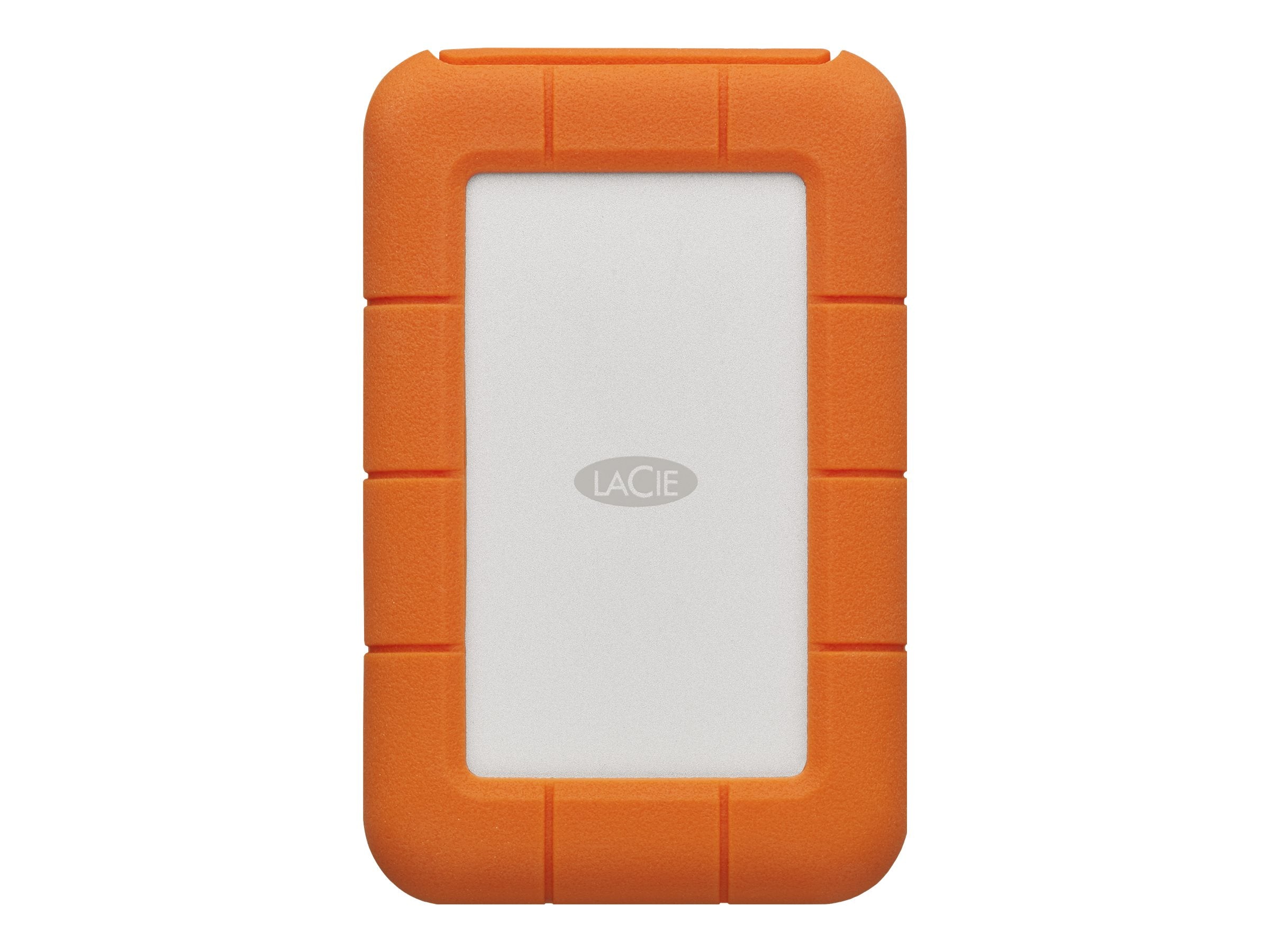 LACIE RUGGED 1To USB-C USB3.0 résistant aux chutes. compressements et à la pluie. utilisation tout terrain. orange