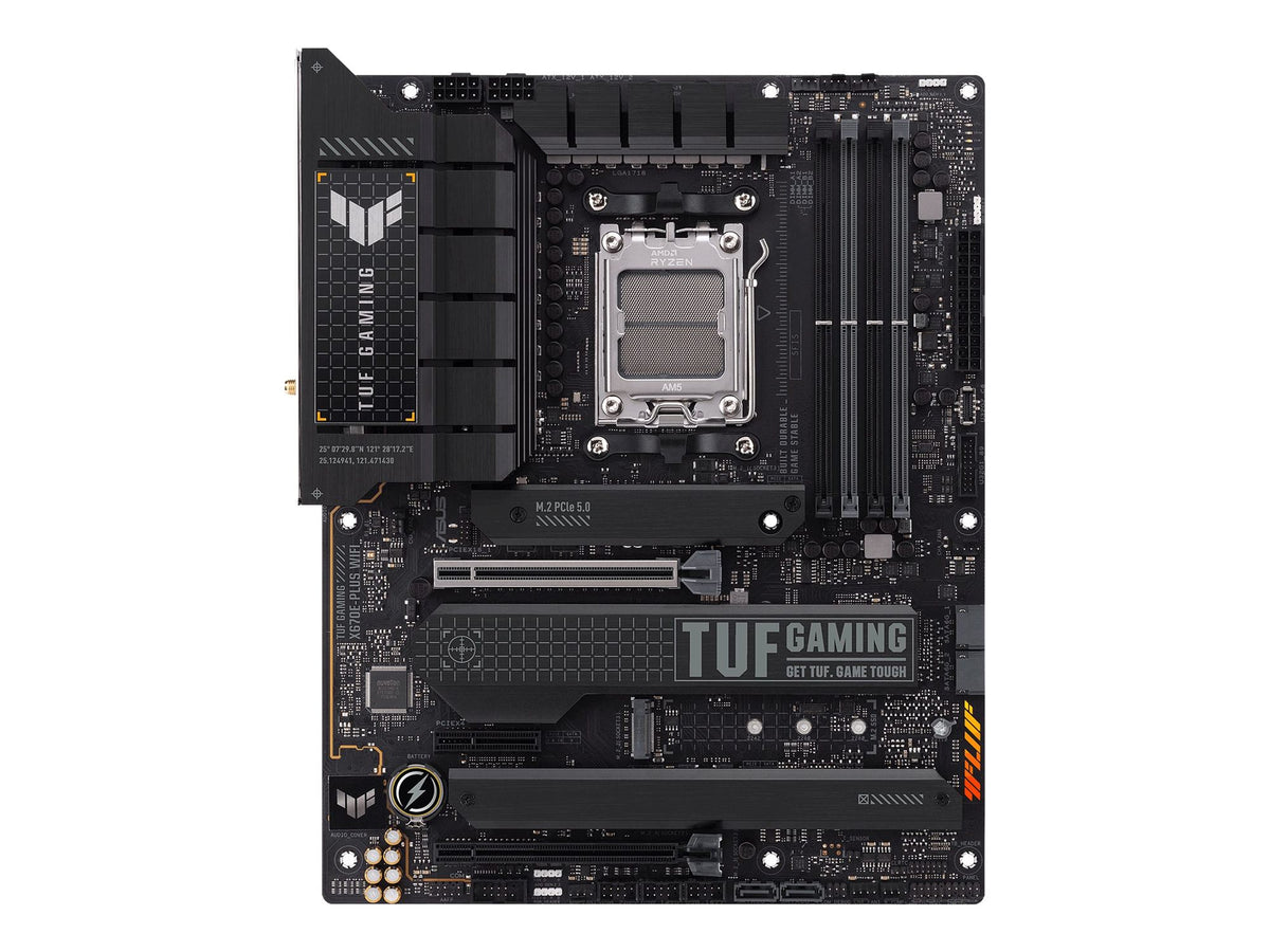 ASUS TUF GAMING X670E-PLUS WIFI AM5 Socket 4DDR5 PCIe 5.0 x16 HDMI 2.1 DP 1.4 4xSATA 6Gb/s ATX