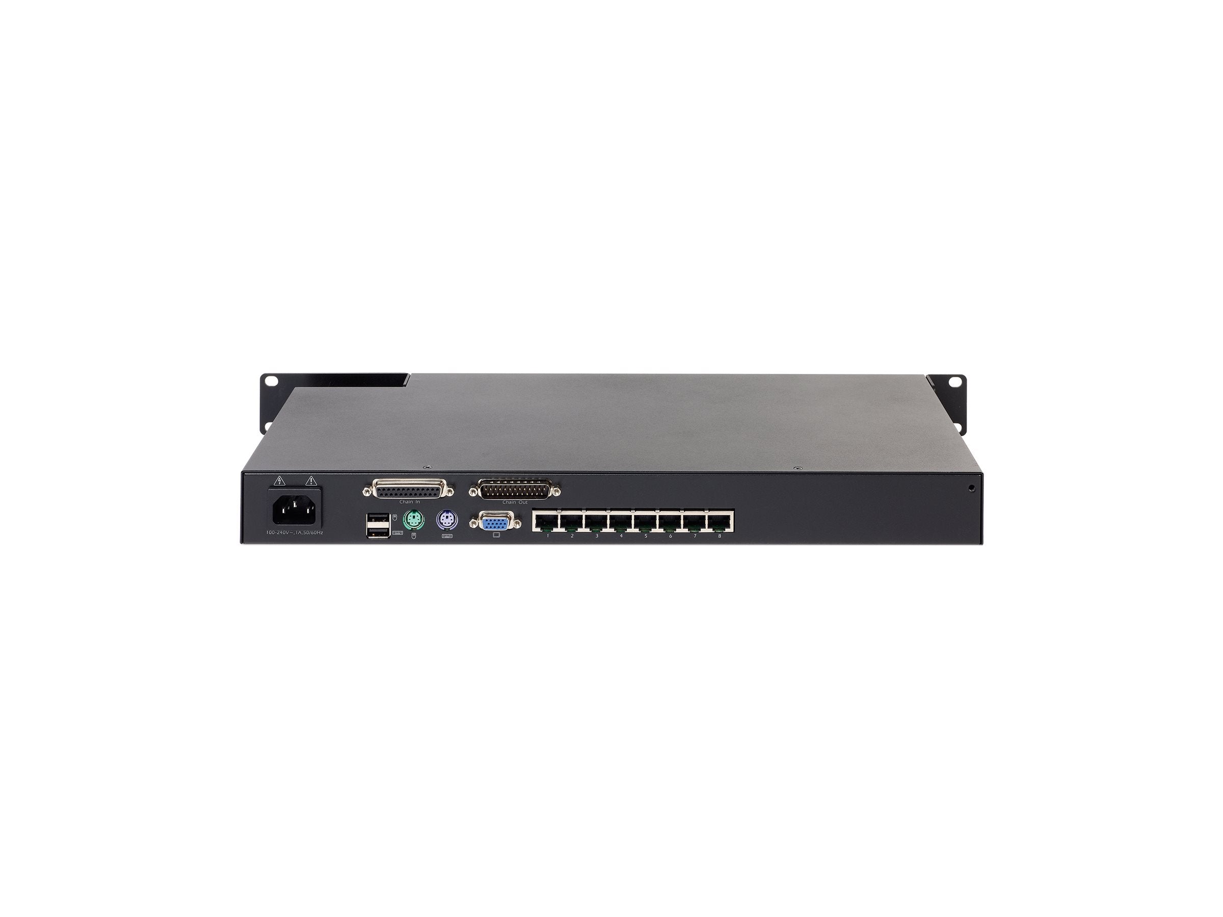 APC KVM 2G Analog KVM switch CAT5 8 x KVM ports 1 local user rack-mountable TAA Compliant
