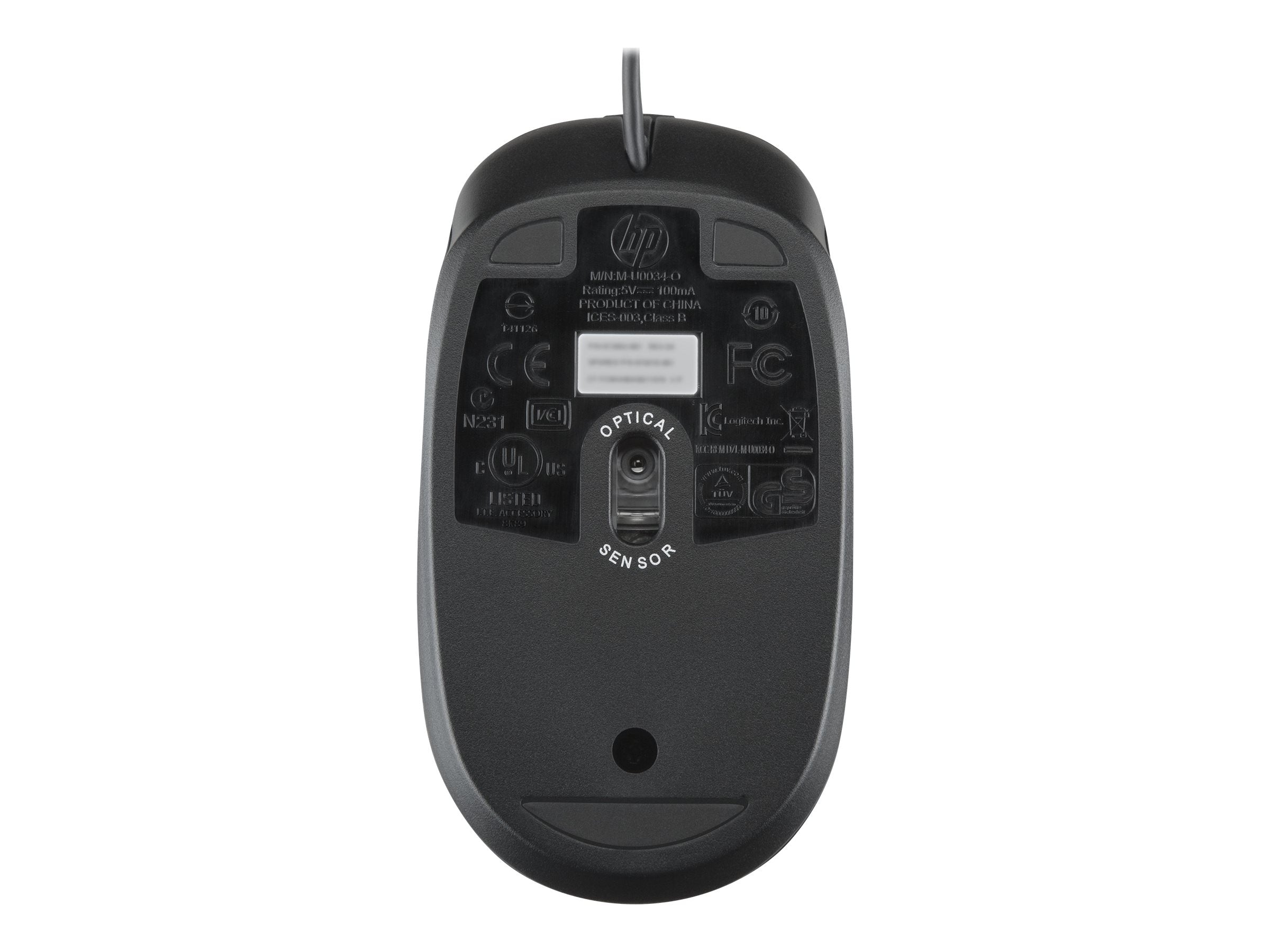 HP USB Optical 2.9M Mouse souris filaire