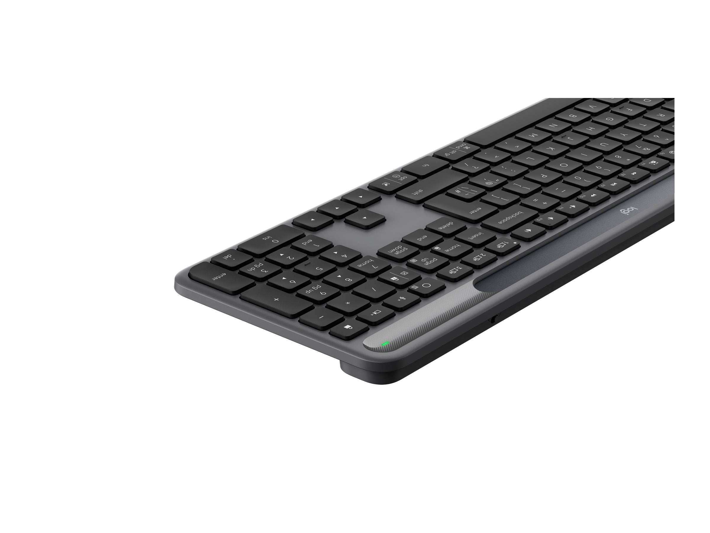Logitech Signature Slim Solar + K980 for Business clavier Universel RF sans fil + Bluetooth QWERTY Anglais britannique Graphite