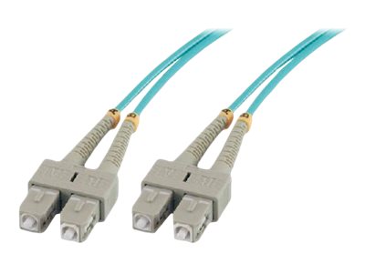 MCL Jarretière optique OM3 duplex 50/125 multimode OD: 2 SC/SC 1m