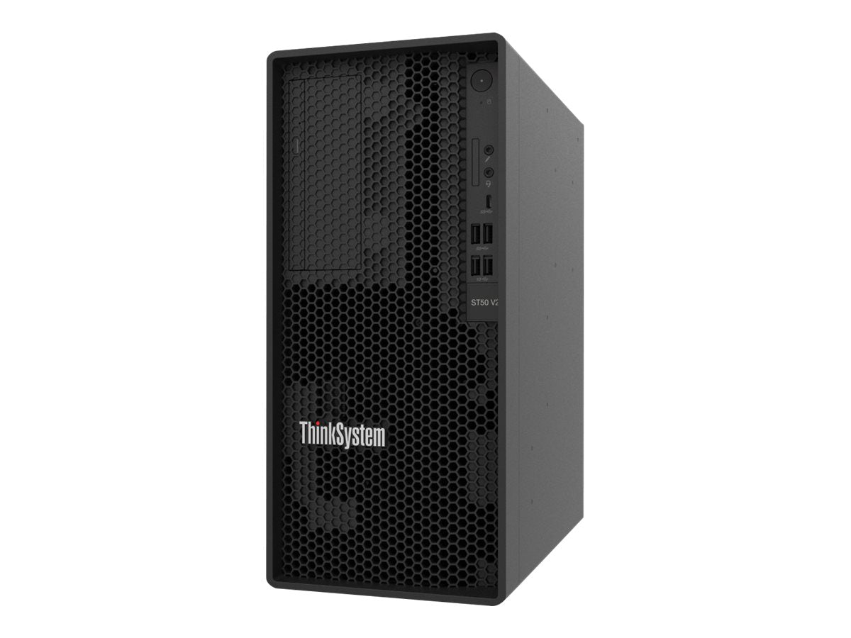 LENOVO ISG ST50 V2 Xeon E-2374G 4C 3.7GHz 8Mo Cache 80W SW RAID 2x960Go Micron 5400 Pro SSD 1x16Go 500W