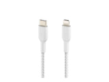 BELKIN BOOST CHARGE USB-C to Lightning Cable Braided 2M White